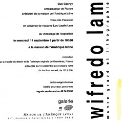 Maison de l'Amérique Latine, 1994